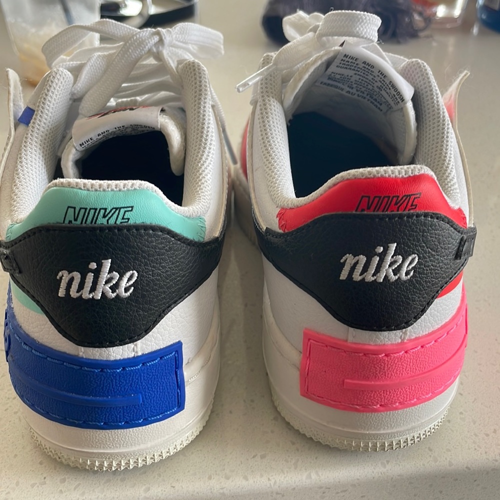 Nike Air Force Ones Shadow White Multi Color